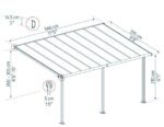 Varikatus terrassile Olympia 3x5,46 hall/pronks - Pilt 2