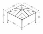 Varikatus Palermo 3600 3,6x3,6m - Pilt 2