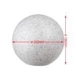Aiavalgusti ümar graniithall 200mm - Pilt 3