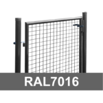 Jalgvärav laiusega 1m RAL7016 hall – 1