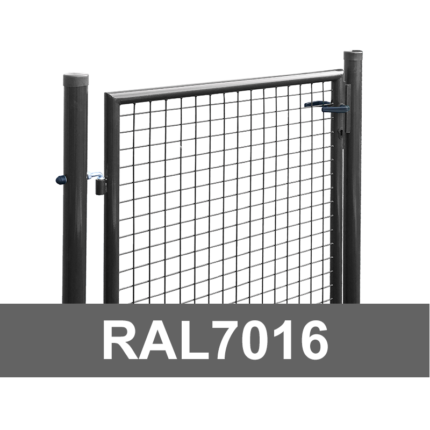 Jalgvärav laiusega 1m RAL7016 hall – 1