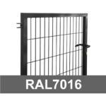 Jalgvärav STRONG laiusega 1m RAL7016 hall – 1