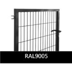 Jalgvärav STRONG laiusega 1m RAL9005 must – 1