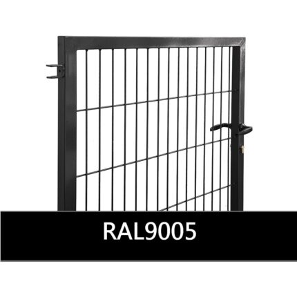 Jalgvärav STRONG laiusega 1m RAL9005 must – 1