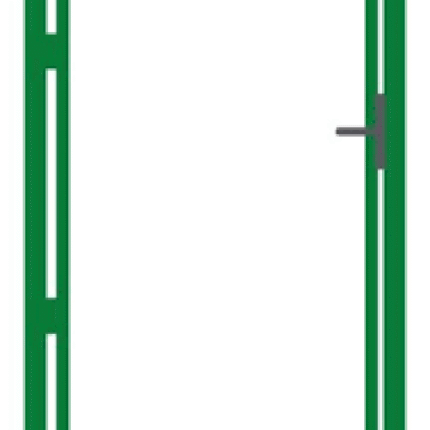 Jalgvärava raam laiusega 1m RAL6005 roheline – 2