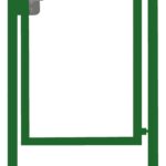 Jalgvärava raam LOCINOX lukuga laiusega 1m