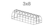Kaarkasvuhoone NANO 3x8m - Pilt 4