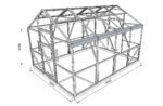 Kasvuhoone KLASSIK 3x4m, polükarbonaat 6mm - Pilt 4