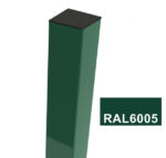 Nelikant aiapost 60x60x2500/2mm RAL 6005 - Pilt 2