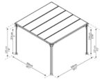 Varikatus Milano 3000 HALL 309x309cm - Pilt 2
