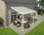 Varikatus terrassile Feria 3x3m valge/kirgas - Pilt 3