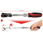 Kahesuunaline teleskoopnarre 1/4´´ 72 hammast Slimpower, KS Tools - Pilt 3