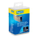 Klambrid 6,0x1,1mm, must, plastkarbis, tsingi 606/18 mm, Rapid - Pilt 4