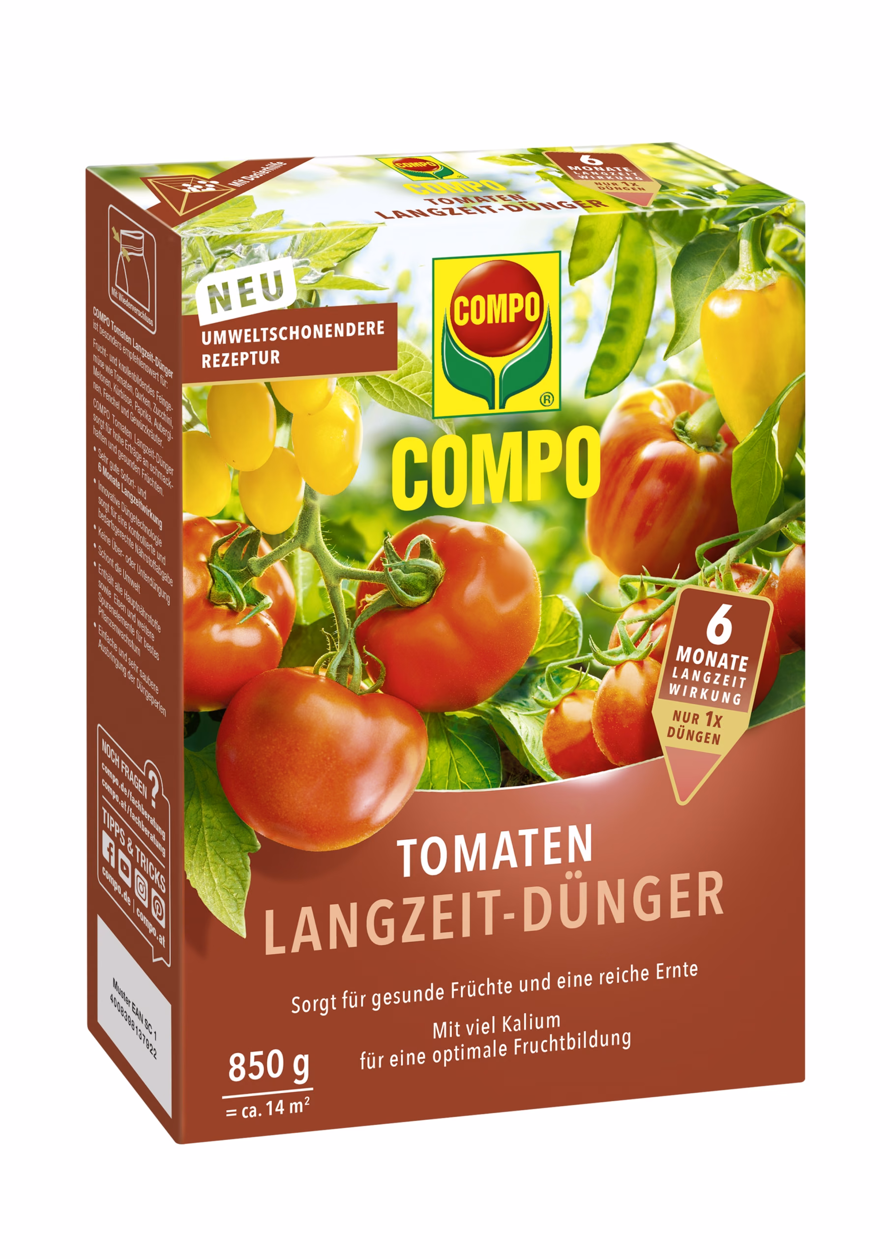 4008398137922 Pikaajaline tomativäetis 6-kuud Compo 850g - Pilt 1