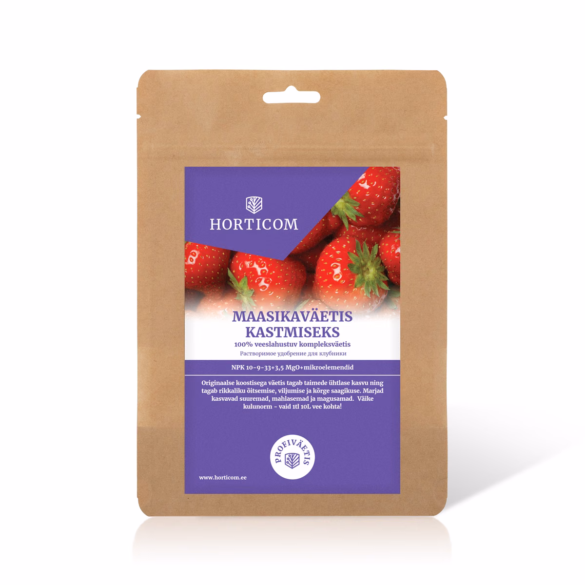 Maasikaväetis kastmiseks Horticom 750g